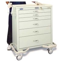 Armstrong Medical Aluminum Electronic Touchpad Wide Cart AKE-B-6